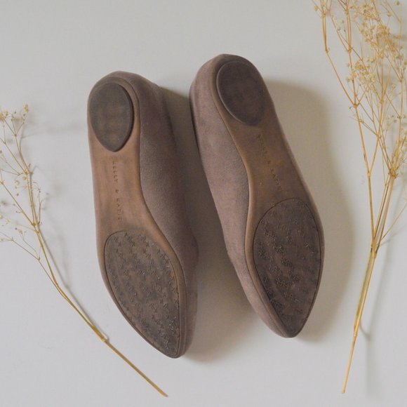 Kelly & Katie Faux Suede Flats with Pointed Toe - Picture 3 of 6